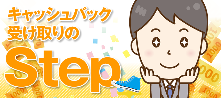ワイマックスのキャッシュバック受け取り手順